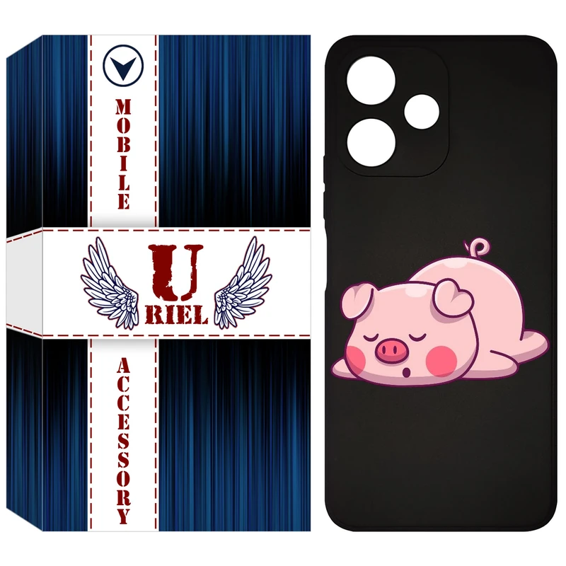 کاور یوریل مدل KSH کد 42 طرح پیگی مناسب برای گوشی موبایل شیائومی Redmi 12 5G / Redmi Note 12R / Poco M6 Pro 5G