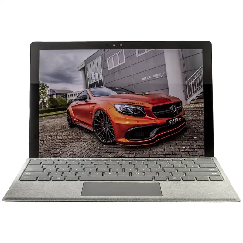 تبلت مایکروسافت مدل Surface Pro 2017 - F به همراه کیبورد سیگنیچر و ماوس و قلم 2017 نقره ای - ظرفیت 1 ترابایت