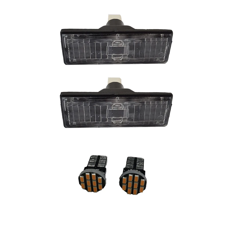 چراغ پلاک خودرو قطعه سازان کبیر مدل EK-SAMANDORG-30983 مناسب برای سمند به همراه لامپ مجموعه 4 عددی