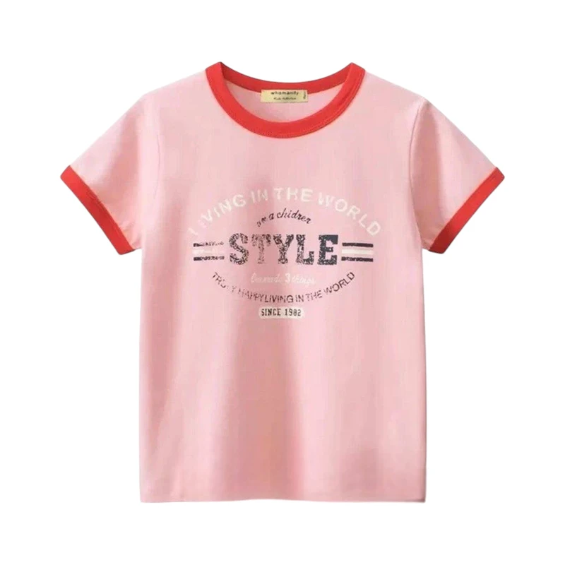 تی شرت آستین کوتاه دخترانه مدل MDSS-CG7701