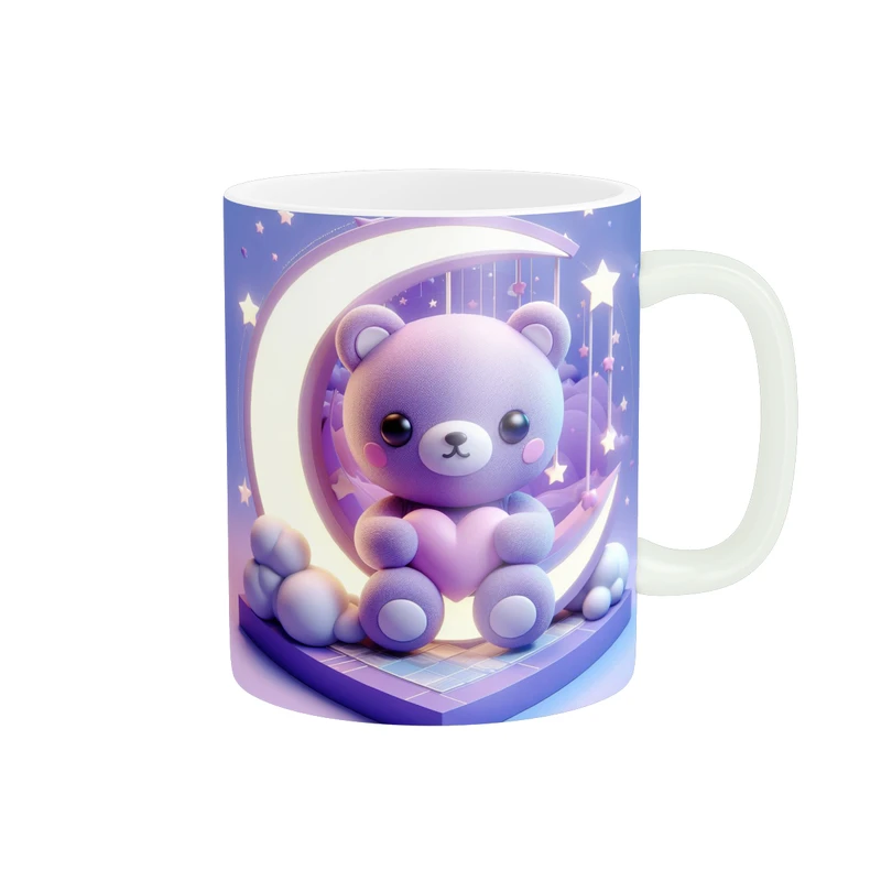 ماگ پاد آفرين طرح خرس کيوت مدل هديه کد 1107