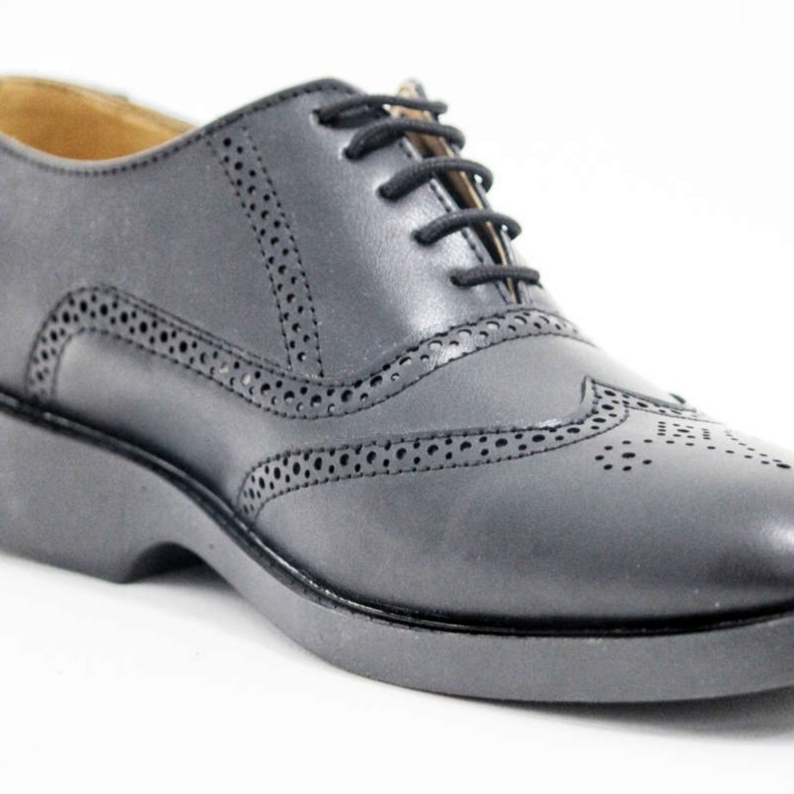 کفش مردانه مدل مجلسی هشت ترک رنگ مشکی -  - 3