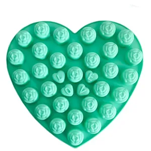 قالب شیرینی مدل رز قلب کد 34