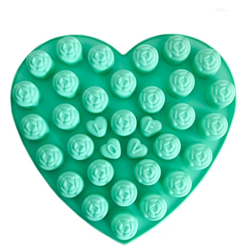 قالب شیرینی مدل رز قلب کد 34