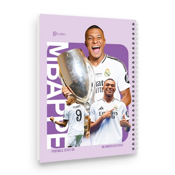 دفتر مشق 60 برگ مدل فوتبالیست ها کد 05 پالت