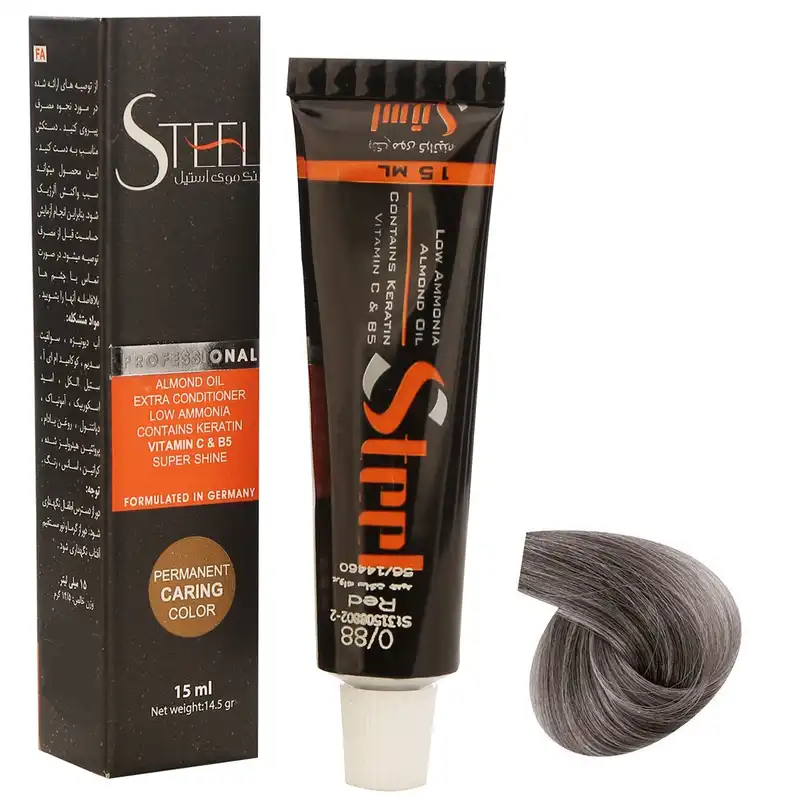 رنگ مو استیل شماره E11 حجم 15 میلی لیتر رنگ واریاسیون دودی