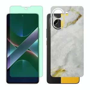 Glass Together model Green light screen protector suitable for Xiaomi Poco X7 Pro mobile phone with back cover sticker