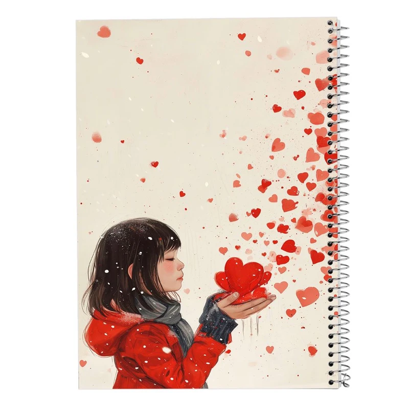 دفتر ژورنال نویسی 50 برگ مدوپد مدل نقطه ای طرح دخترانه کد DF15862