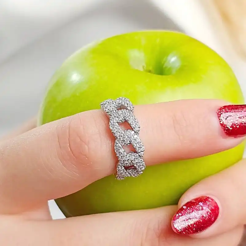 انگشتر نقره زنانه مدل BARF 01