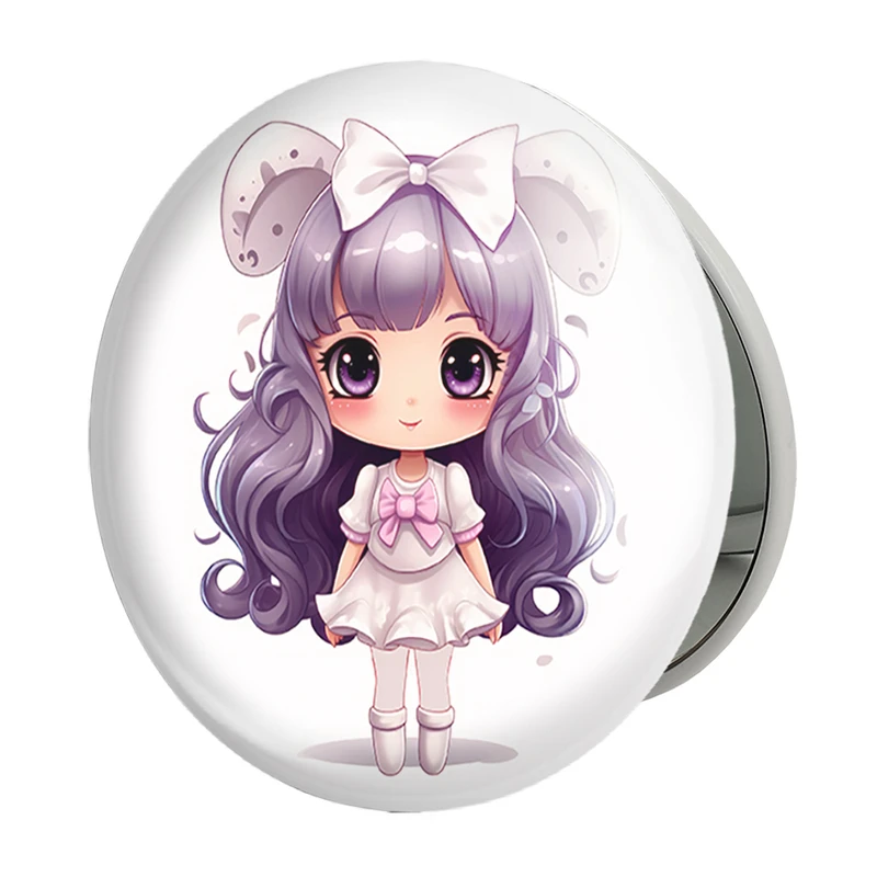 آینه جیبی خندالو طرح دخترانه (Girlish) مدل تاشو کد 36891