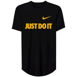 تی شرت لانگ  آستین کوتاه زنانه مدل Just Do It2 کد MH13