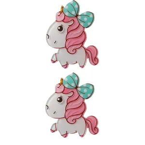 گیره مو زنانه مدل تک شاخ پاپیونی بسته 2 عددی