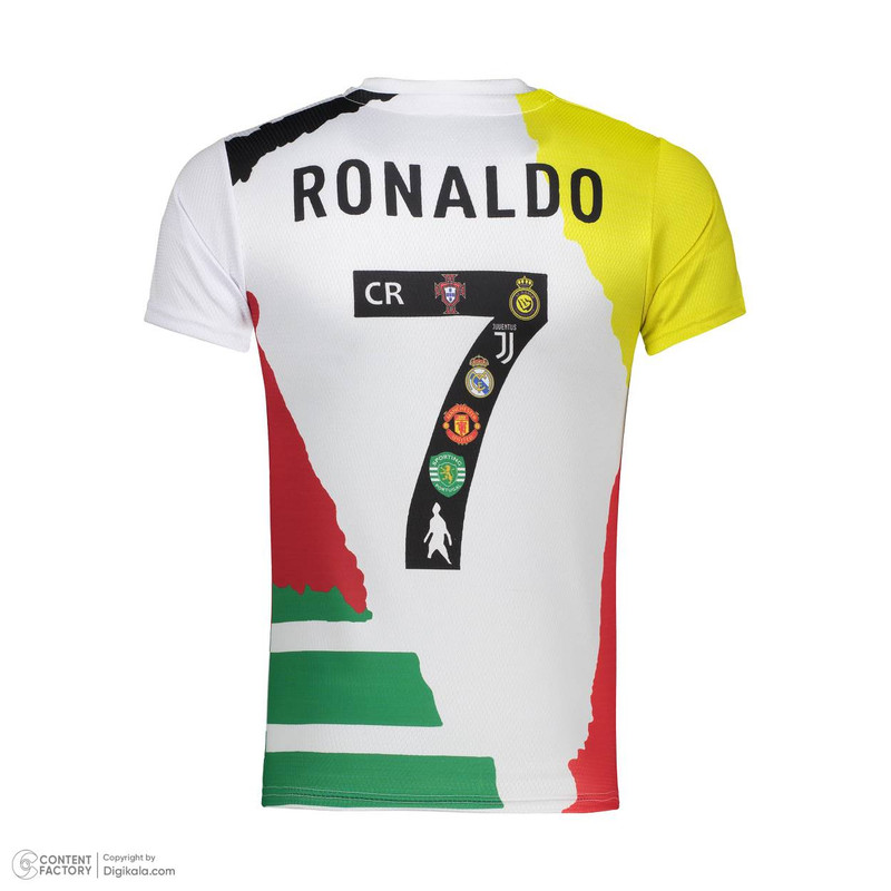ست 3 تکه لباس ورزشی پسرانه مدل  منتخب رونالدو رنگ سفید