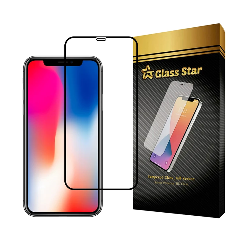 محافظ صفحه نمایش گلس استار مدل STATICG مناسب برای گوشی موبایل اپل iPhone X / iPhone XS / iPhone 11 Pro