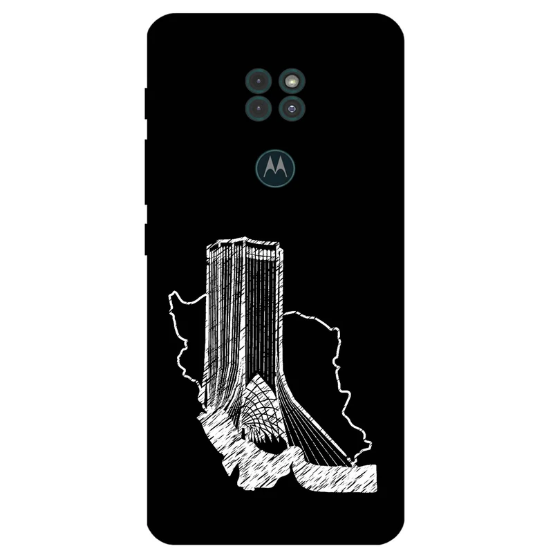 کاور مگافون طرح برج آزادی مدل 1628 مناسب برای گوشی موبایل موتورولا Moto G9 / G9 Play