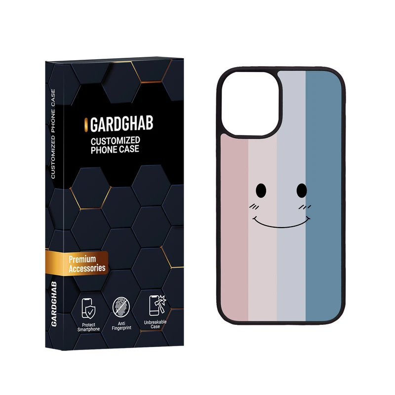 کاور گارد قاب مدل دور ژله ای پشت گلس ساده مناسب برای گوشی موبایل اپل iPhone 12 Mini