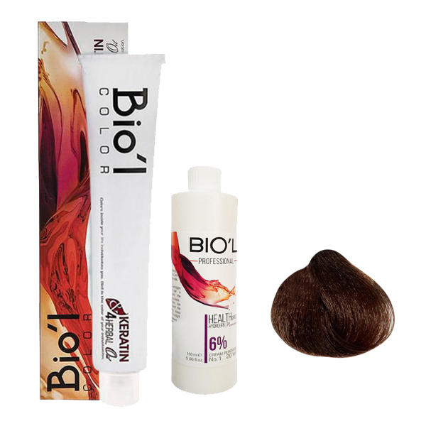 کیت رنگ مو بیول سری COPPER شماره 5.4 حجم 100 میلی لیتر رنگ مسی خیلی تیره