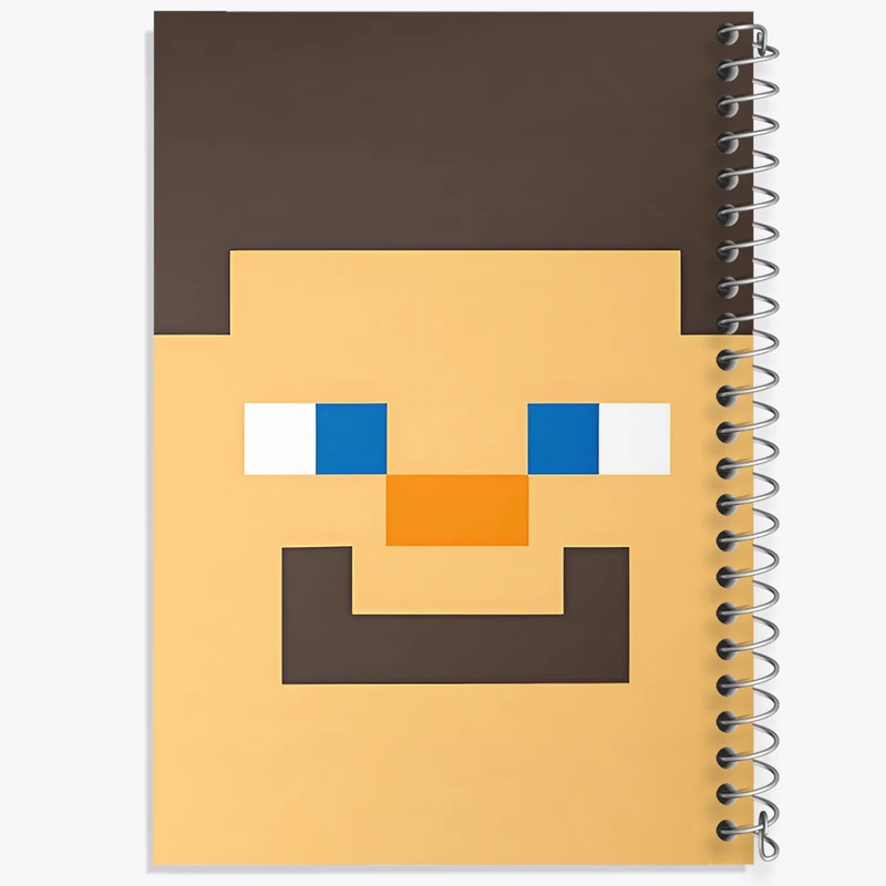 دفتر شطرنجی 50 برگ خندالو طرح ماینکرافت (Minecraft) کد F5905