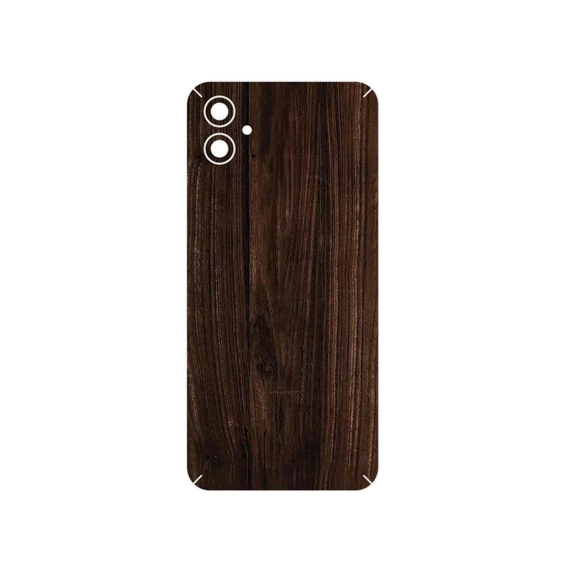 برچسب پوششی ماهوت مدل Dark_Walnut_Wood مناسب برای گوشی موبایل سامسونگ Galaxy F04