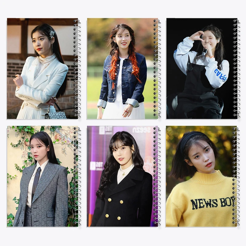 دفتر مشق 50 برگ خندالو طرح آیو (IU) کد 780 مجموعه 6 عددی