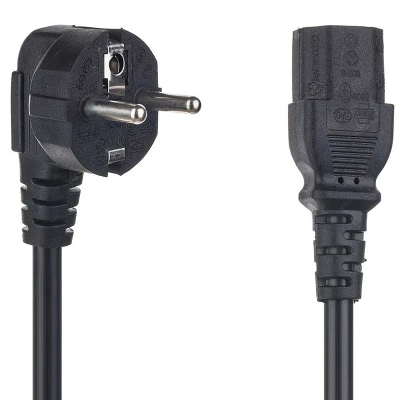 کابل برق سه پین منبع تغذیه کامپیوتر مدل KSRE-3PIN طول 1.4 متر