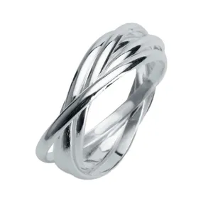 انگشتر نقره زنانه مدل پیچی