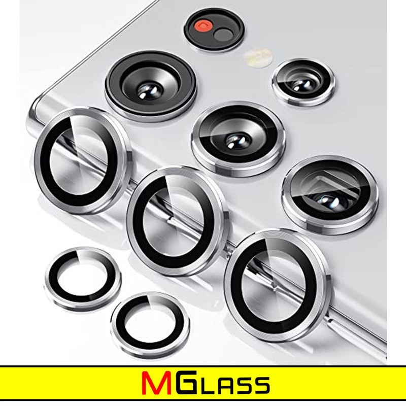 محافظ لنز دوربین ام‌گلس مدل Ring Metal مناسب برای گوشی موبایل سامسونگ Galaxy S23 Ultra