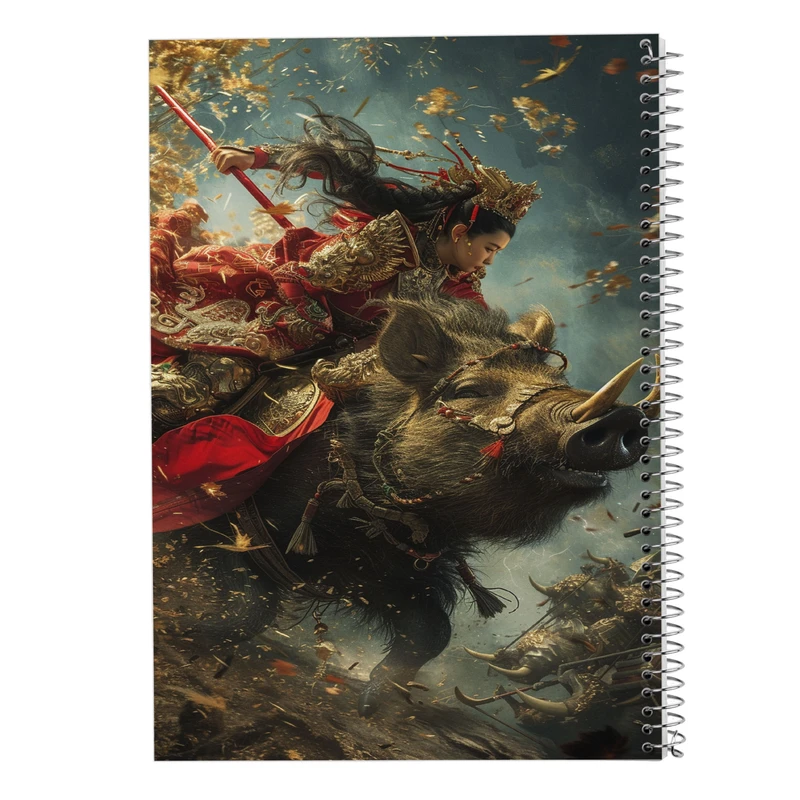 دفتر ژورنال نویسی 50 برگ مدوپد مدل نقطه ای طرح جنگجو کد DF14806