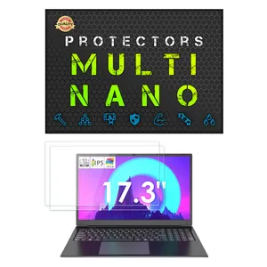 Multi Nano X-S2N Model Transparent Screen Protector For 17.3 inch Laptop Pack Of 2