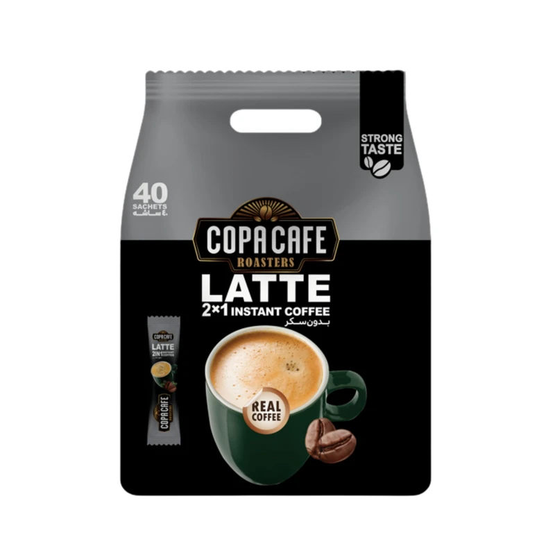 قهوه بدون شکر  2 در 1 کوپا - 12 گرم بسته 40 عددی