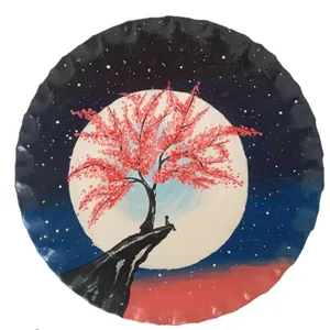 بشقاب دیوارکوب مدل شکوفه ای