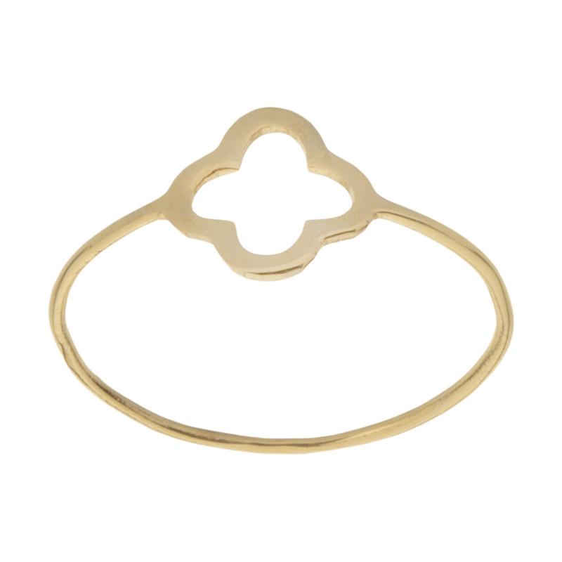 انگشتر طلا 18 عیار زنانه با طرح ونکلیف آرپلز مایا ماهک مدل MR0446 سایز 55