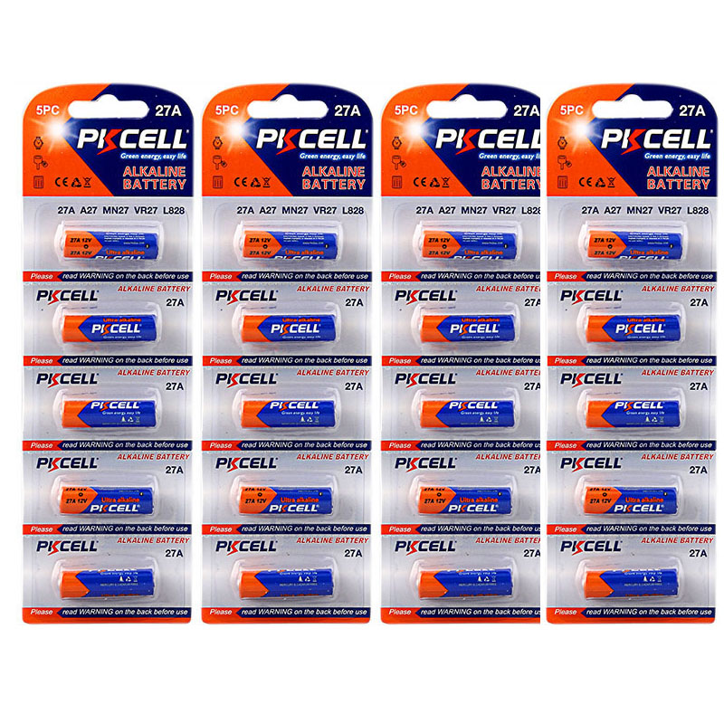 باتری 27A پی‌کی سل  مدل Ultra digital Alkaline Battery 12V 27A بسته 20 عددی