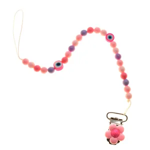 زنجیر پستانک لیمونار گالری مدل گل 04