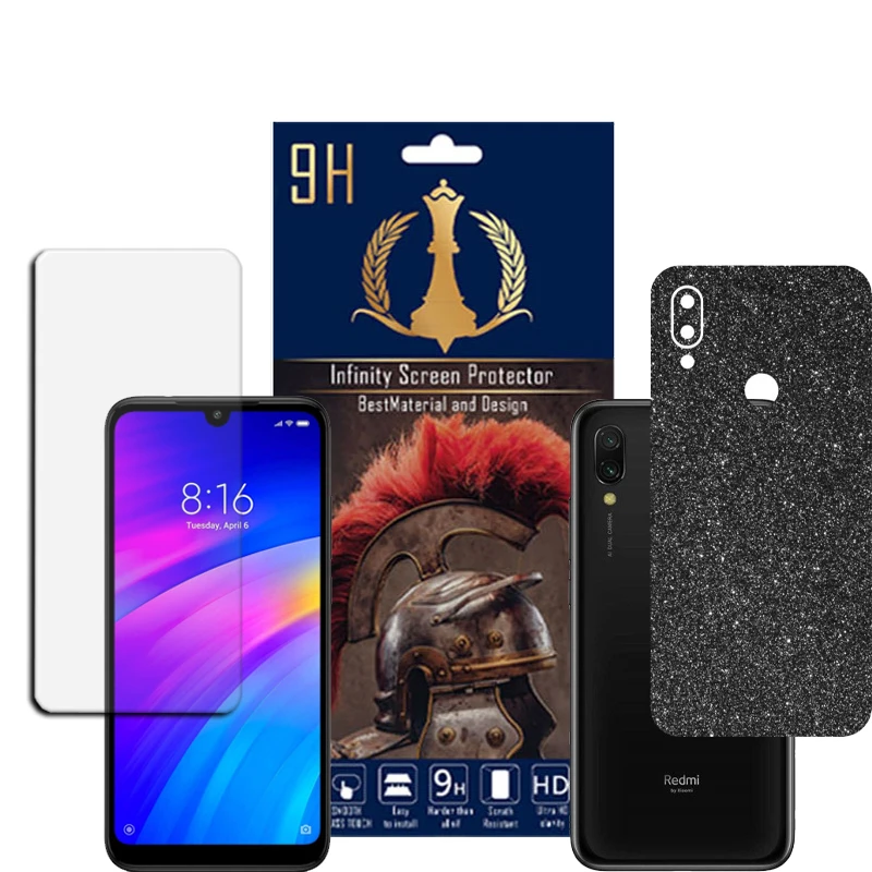  برچسب پوششی اینفینیتی مدل PRO MAX مناسب برای گوشی موبایل شیائومی REDMI 7 به همراه محافظ صفحه نمایش