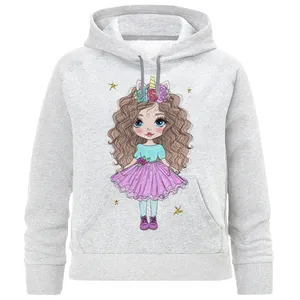 هودی دخترانه مدل دخترتک شاخی D89