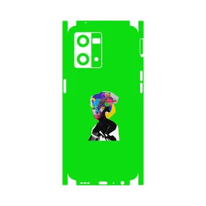 MAHOOT Collage of Women Portrait 3-FullSkin Cover Sticker for Oppo Reno 8 4G