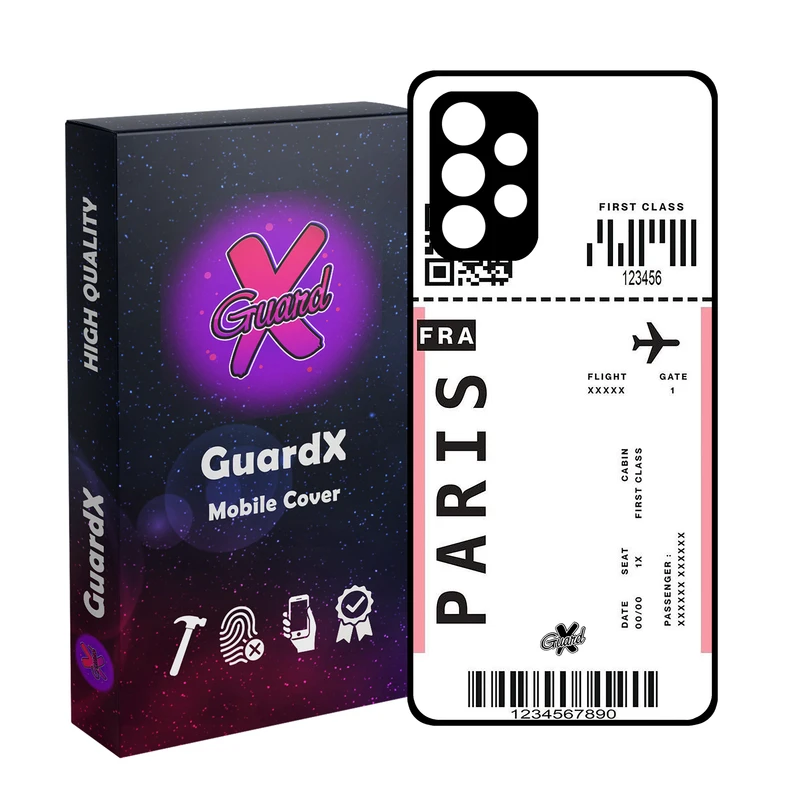 کاور گارد ایکس طرح پاریس مدل Glass10526 مناسب برای گوشی موبایل سامسونگ Galaxy A52/A52S