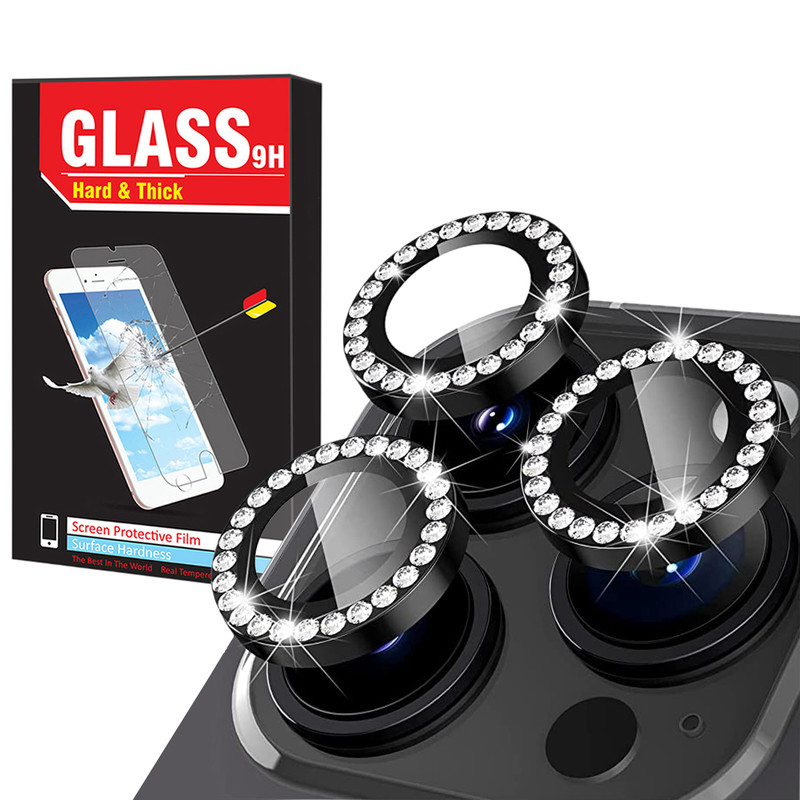 محافظ لنز دوربین هارد اند تیک مدل Ring Diamond مناسب برای گوشی موبایل اپل Iphone 13 Pro / 13 Pro max