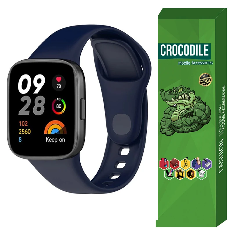 بندکروکودیل مدل Silic-W3 مناسب برای ساعت هوشمند شیائومی Watch 3 Active / Watch 3 Lite