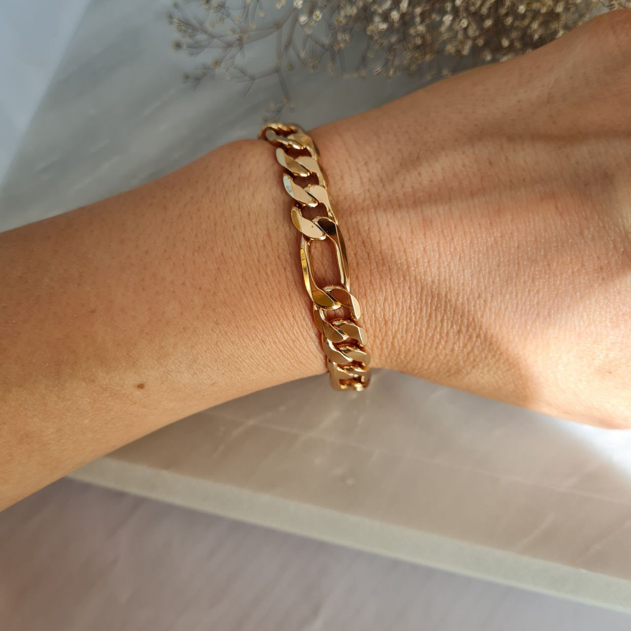 دستبند ژوپینگ مدل زنجیری فیگارو دستبند ژوپینگ مدل زنجیری فیگارو