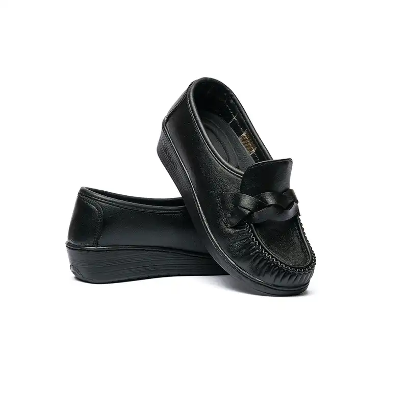 کفش روزمره زنانه مدل دکتر شول گرهی رنگ مشکی