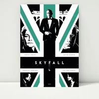 تابلو شاسی مدل پوستر فیلم جیمز باند قسمت اسکای‌فال Skyfall کد FMO78
