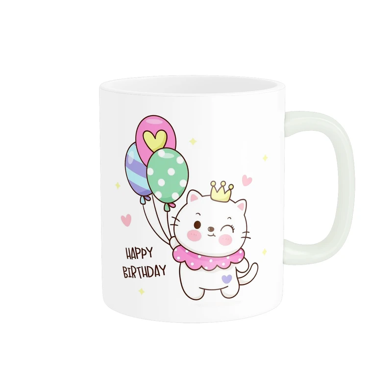 ماگ پادآفرین مدل تولدی طرح تولدت مبارک کیوت و بامزه کد p8990