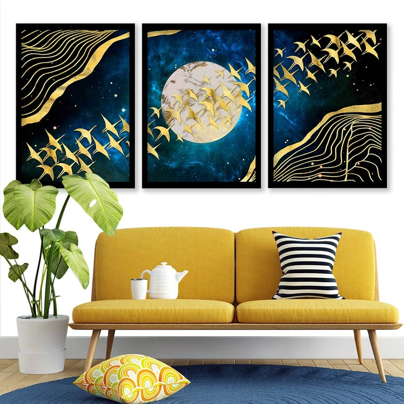 تابلو صبا طرح مدل دکوراتیو کد 251 مجموعه 3 عددی