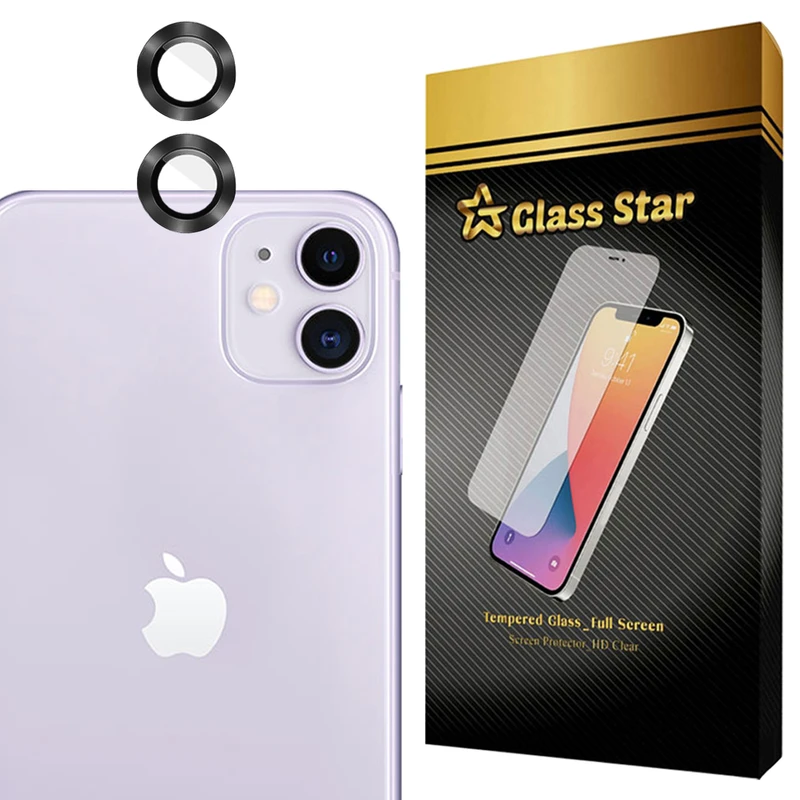 محافظ لنز دوربین فلزی گلس استار مدل GRIN مناسب برای گوشی موبایل اپل iPhone 12 / iPhone 12 mini / iPhone 11