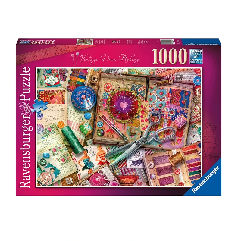 پازل 1000 تکه راونزبرگر مدل VINTAGE DRESSMAKING کد 16928