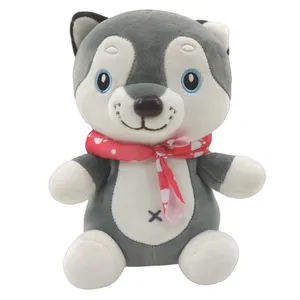 عروسک طرح سگ هاسکی کد 105158 ارتفاع 24 سانتی متر