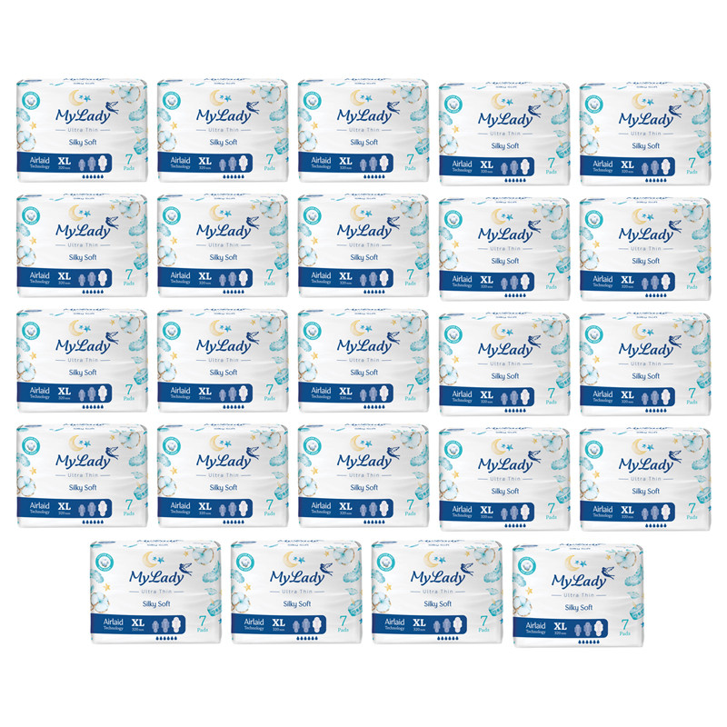 نوار بهداشتی مای لیدی مدل Silky Soft سایز خیلی بزرگ مجموعه 24 عددی