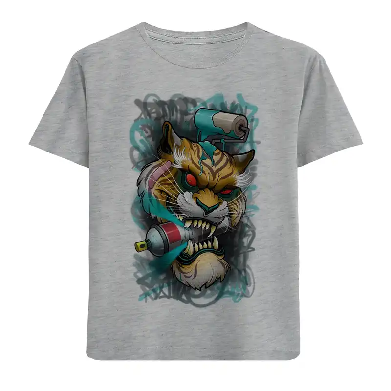 تی شرت بچگانه مدل ببر وحشی F271